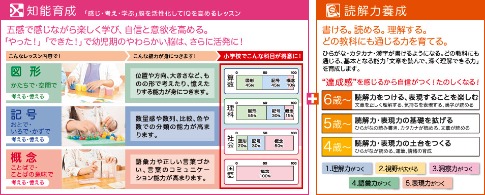 知能育成＋読解力養成