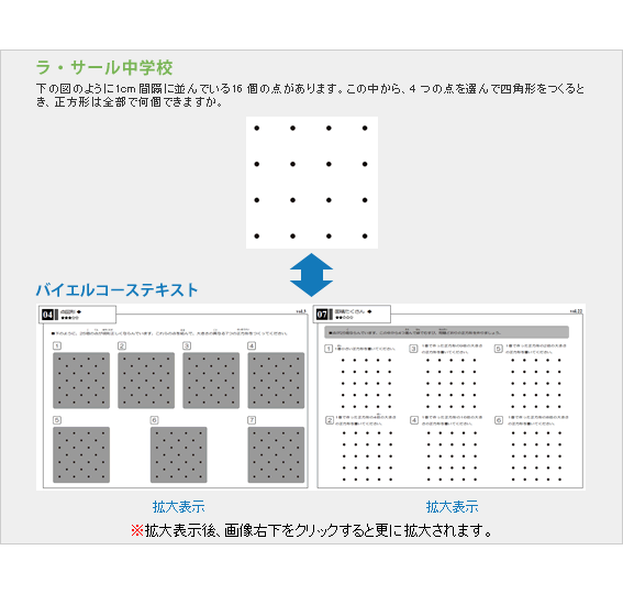 ラ・サール中学校入試問題との対比